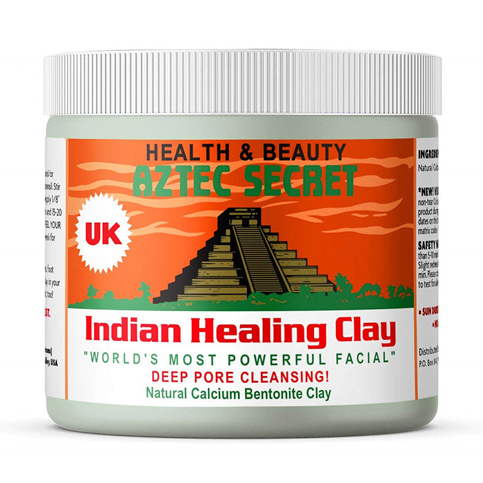 Aztec Secret Indian Healing Clay Face Mask, front jar